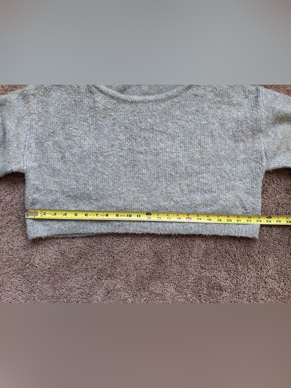 NWT Kimchi Blue Juniper Cropped Sweater Size Medium Off Shoulder Bouclé - Picture 9 of 11